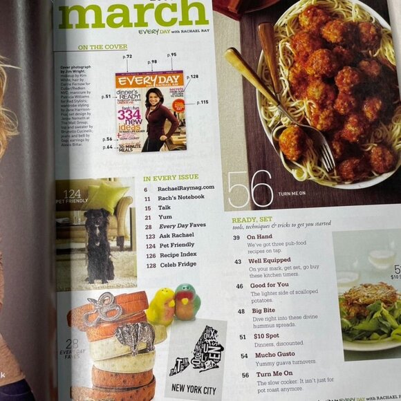 Everyday with Rachael Ray Food Magazine u March 2009 Parties 101 All About Appet - Picture 3 of 6